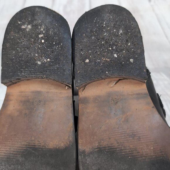 Black Leather Multi-Strap Buckle Ankle Boots – Made in Portugal – Size 36 (US 6) - Picture 9 of 9